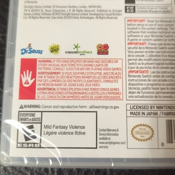 Nintendo switch The Grinch Christmas Adventures game Brand New/ Sealed - Picture 9 of 11